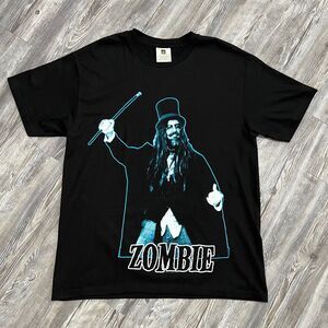Vintage 1999 Rob Zombie Living Dead Girl Black Band Tee L